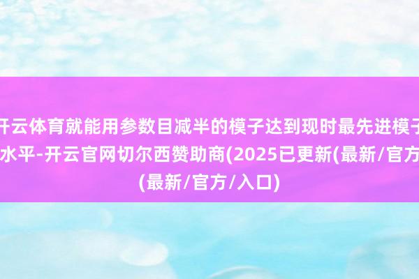 开云体育就能用参数目减半的模子达到现时最先进模子的性能水平-开云官网切尔西赞助商(2025已更新(最新/官方/入口)