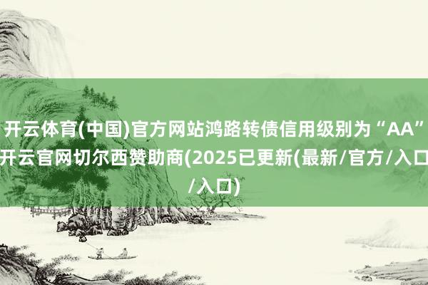 开云体育(中国)官方网站鸿路转债信用级别为“AA”-开云官网切尔西赞助商(2025已更新(最新/官方/入口)